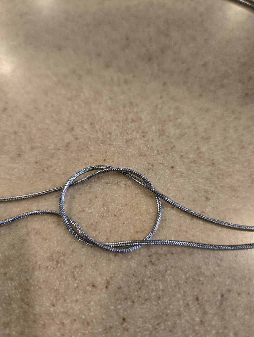 Snake Chain Infinity Necklace. - Picture 3 of 4
